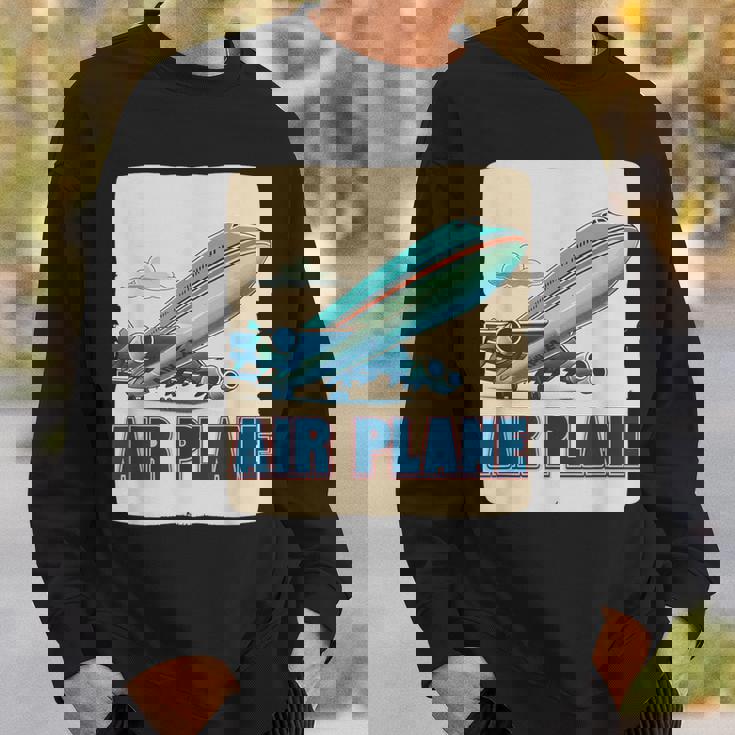 航空機愛好家のためのクールな旅客機飛行機コスチューム。 スウェットシャツ 彼への贈り物