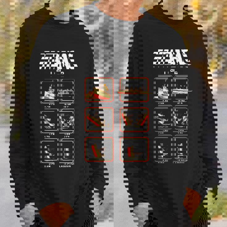 船1912クルーズのタイタニック号沈没段階 スウェットシャツ 彼への贈り物