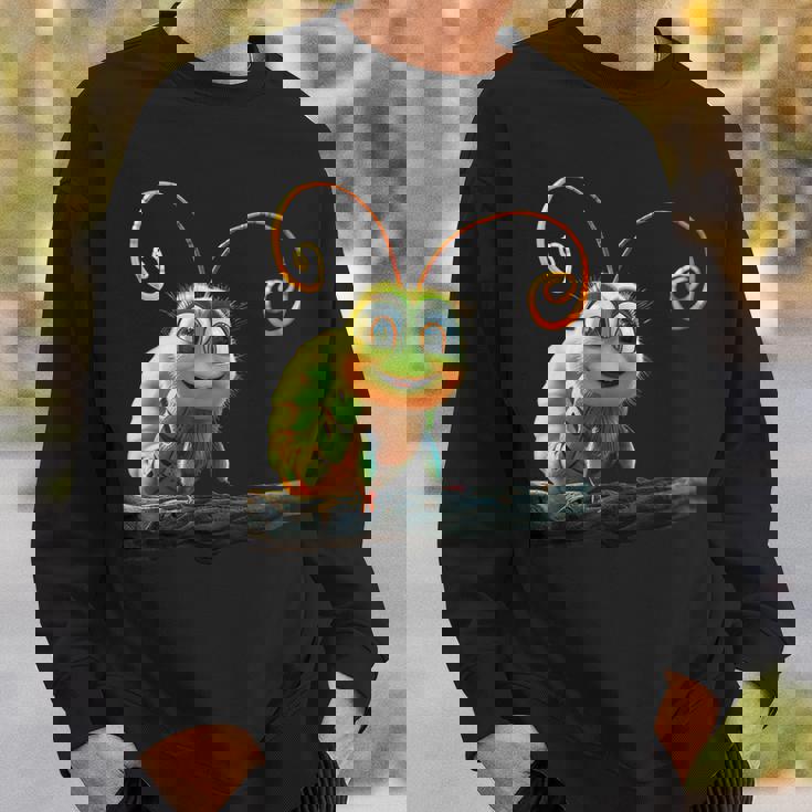 芋虫 面白い芋虫甘い緑の芋虫 スウェットシャツ 彼への贈り物