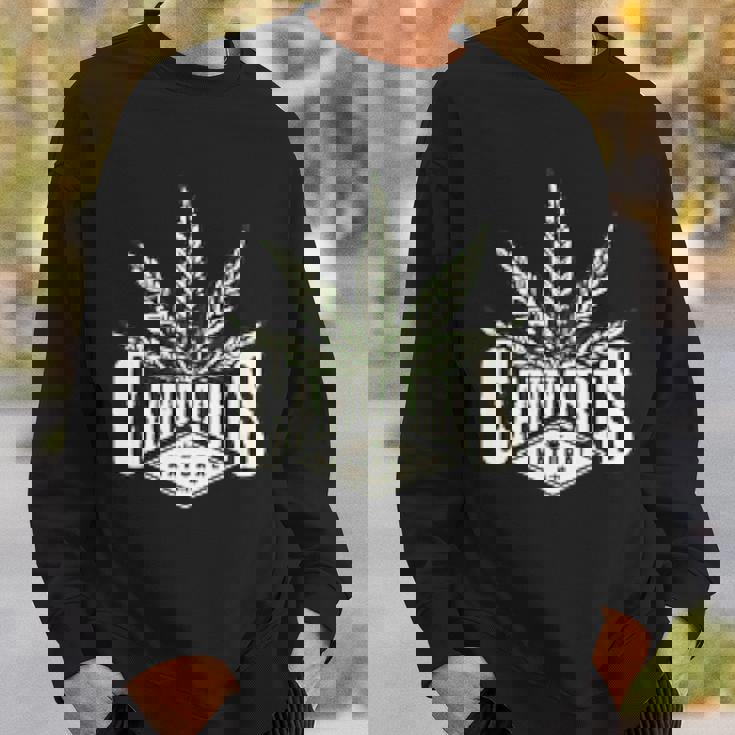 草 草 草 マリファナ Thc ポット 大麻 ナチュラル 4 スウェットシャツ 彼への贈り物