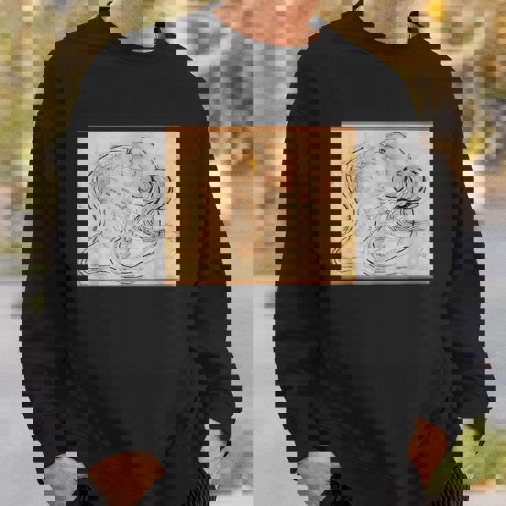 葛飾北斎作 蛇女頭 スウェットシャツ 彼への贈り物