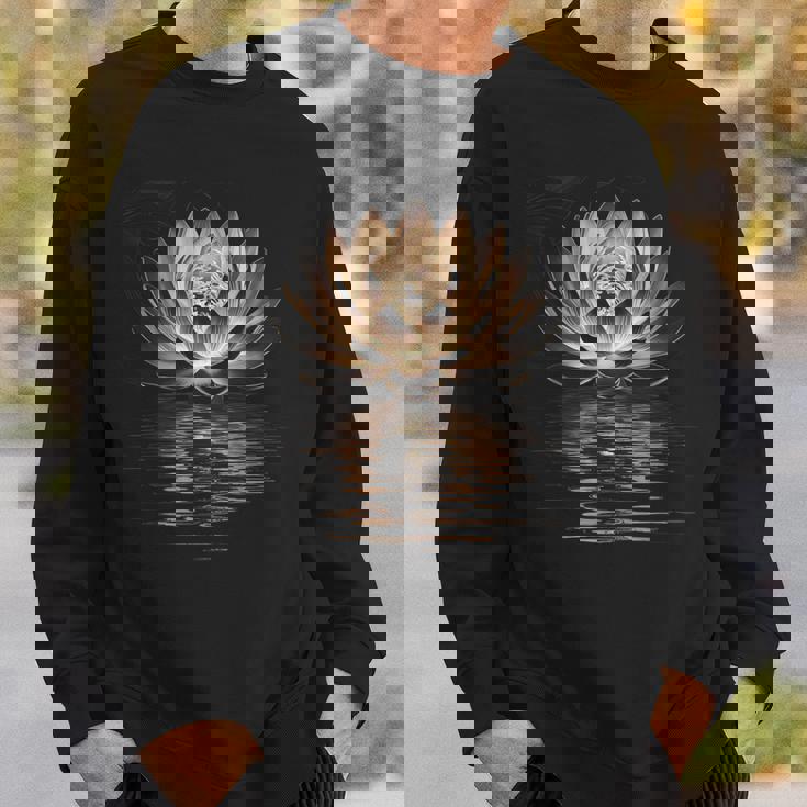 蓮の花 ヨガ 瞑想 禅 スピリチュアル オーム 仏教 ギフト スウェットシャツ 彼への贈り物