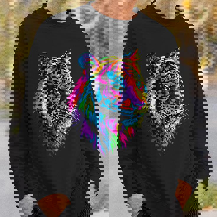 虎 大型猫 野生動物 虎 猫好き かわいい虎 スウェットシャツ 彼への贈り物