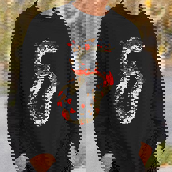 蛇 動物 モチーフ アート 蛇 スウェットシャツ 彼への贈り物