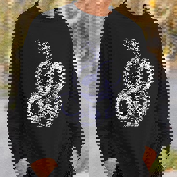 蛇蛇スリザリングブラックワーク スウェットシャツ 彼への贈り物