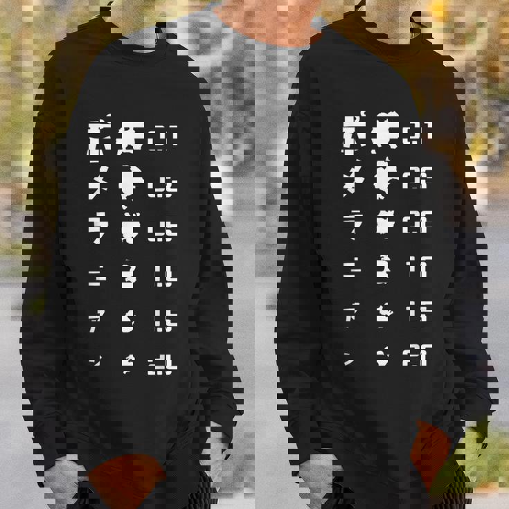 視力検査 ポメラニアン ポメラニアン好き 愛犬家 犬が好き 犬の飼い主 ポメラニアンの飼い主 犬好き スウェットシャツ 彼への贈り物