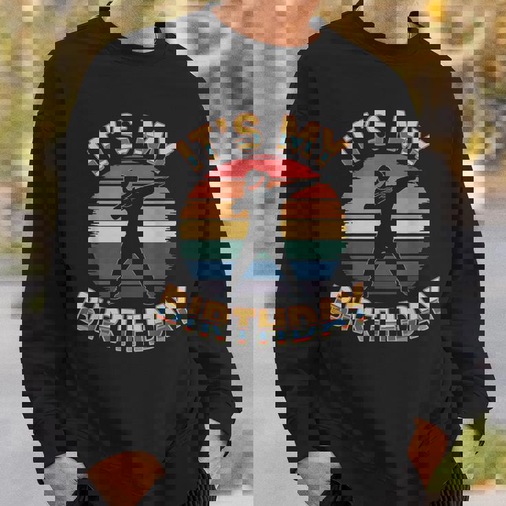 誕生日 男の子 衣装 ヴィンテージ It's My Birthday Dabbingunset スウェットシャツ 彼への贈り物