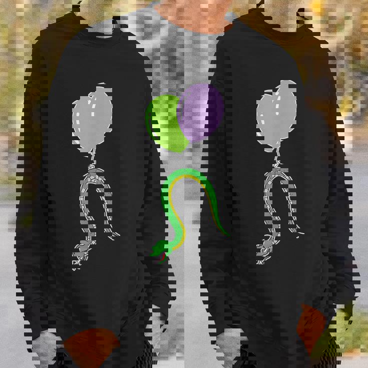 誕生日バルーン付き蛇 スウェットシャツ 彼への贈り物