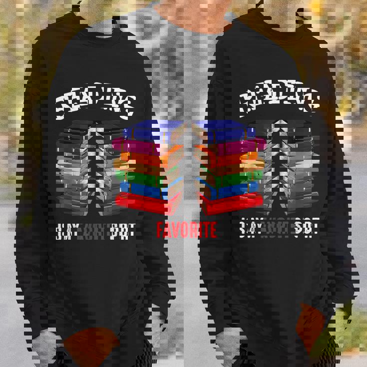 読書は私の好きなスポーツです 本好き 趣味 文学 スウェットシャツ 彼への贈り物