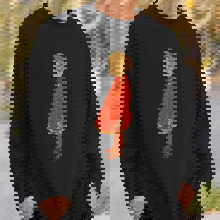 赤のブロンドの髪を持つ少女 エゴン・シーレ作 1916 スウェットシャツ 彼への贈り物