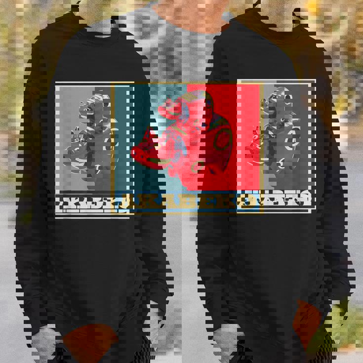 赤べこ 面白いtシャツ 牛 ウシ 福島県 会津 メンズ おもしろ グッズ 面白い 服 ネタ 日本 名産 スウェットシャツ 彼への贈り物