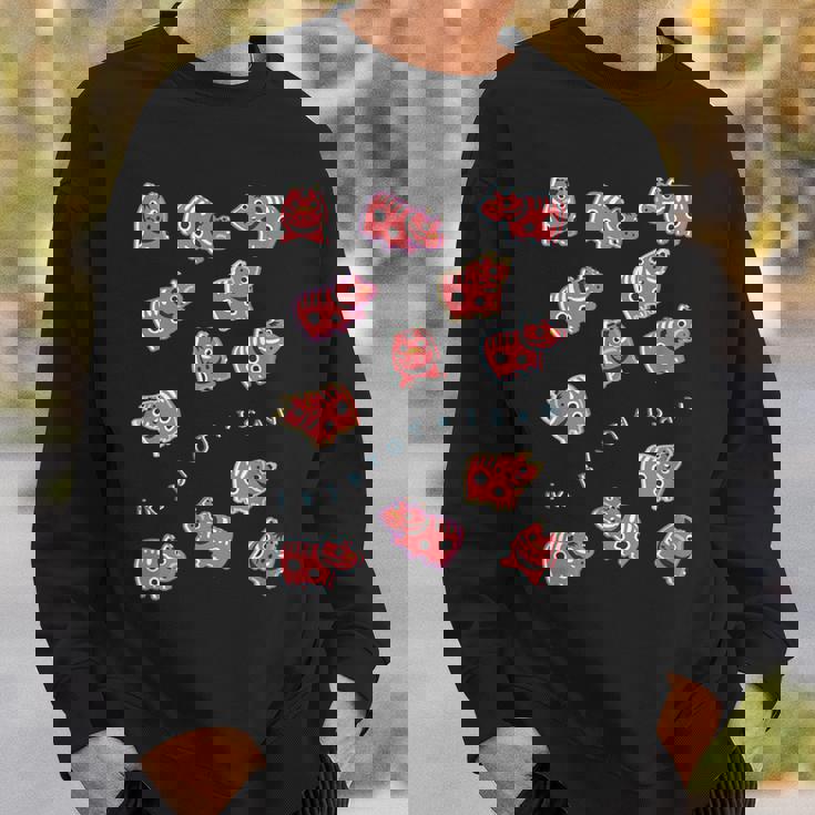 赤べこべこべこ 赤べこ 疫病退散 福島 会津 郷土玩具 民芸品 縁起物 可愛い カラフル メンズ レディース キッズ スウェットシャツ 彼への贈り物