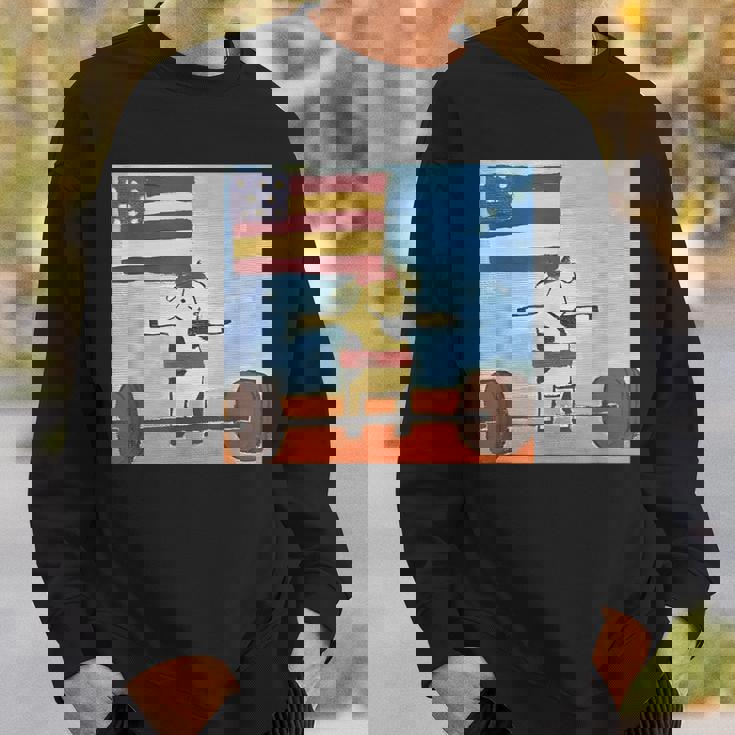 赤身ビーフ パティ赤身ビーフティー デッドリフティングビーフ スウェットシャツ 彼への贈り物