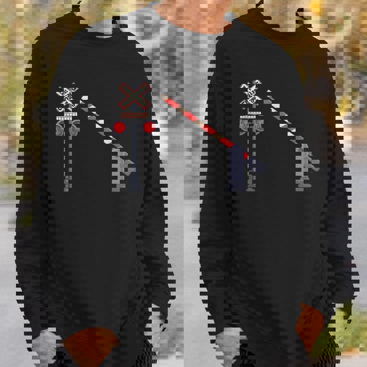 踏切バリアサイン ハロウィン コスチューム Diy スウェットシャツ 彼への贈り物