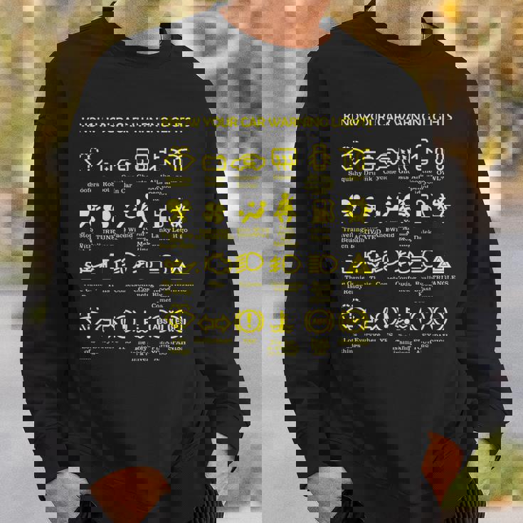 車の警告灯 非常に面白いドライバー スウェットシャツ 彼への贈り物