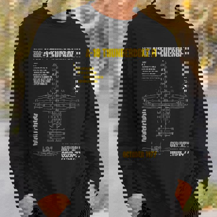 軍用機 A-10 Thunderbolt Ii Warthog Usaf スウェットシャツ 彼への贈り物