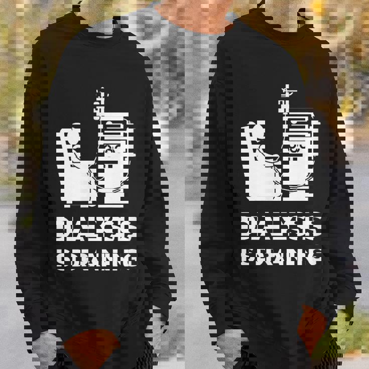 透析tシャツ 透析患者用 透析は排水 スウェットシャツ 彼への贈り物