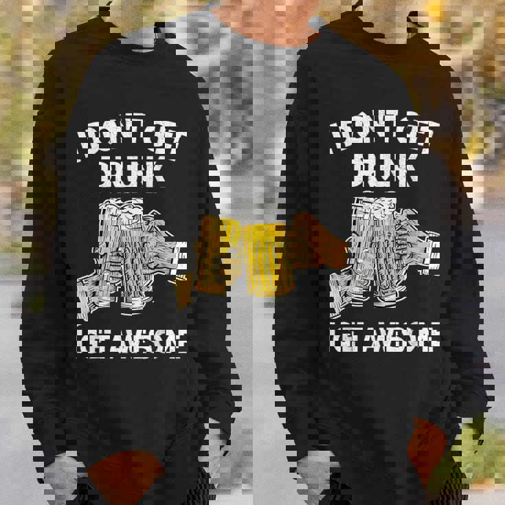 酔わないで最高になる-面白いアルコール スウェットシャツ 彼への贈り物