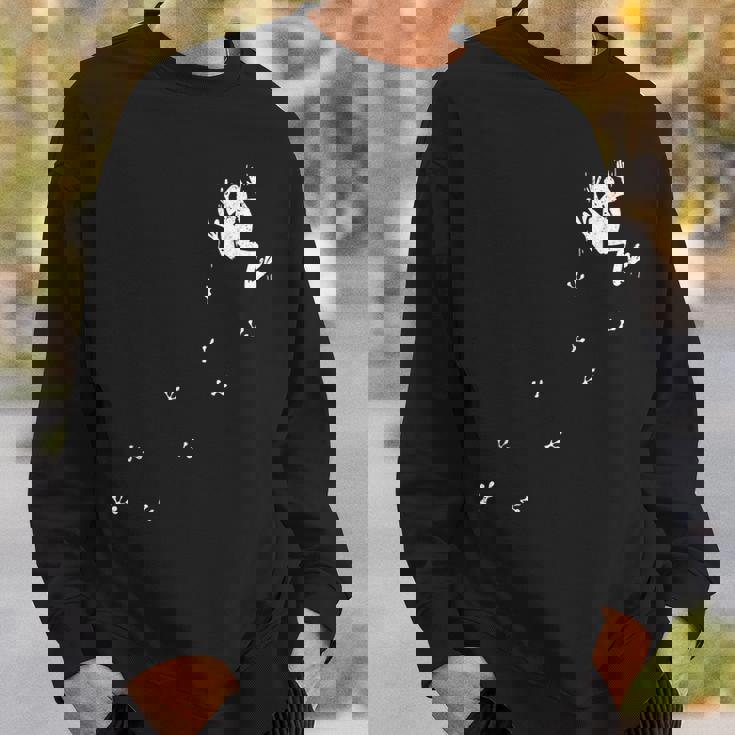 野生動物 足跡 水陸両用 カエル 熱帯雨林 カエル スウェットシャツ 彼への贈り物