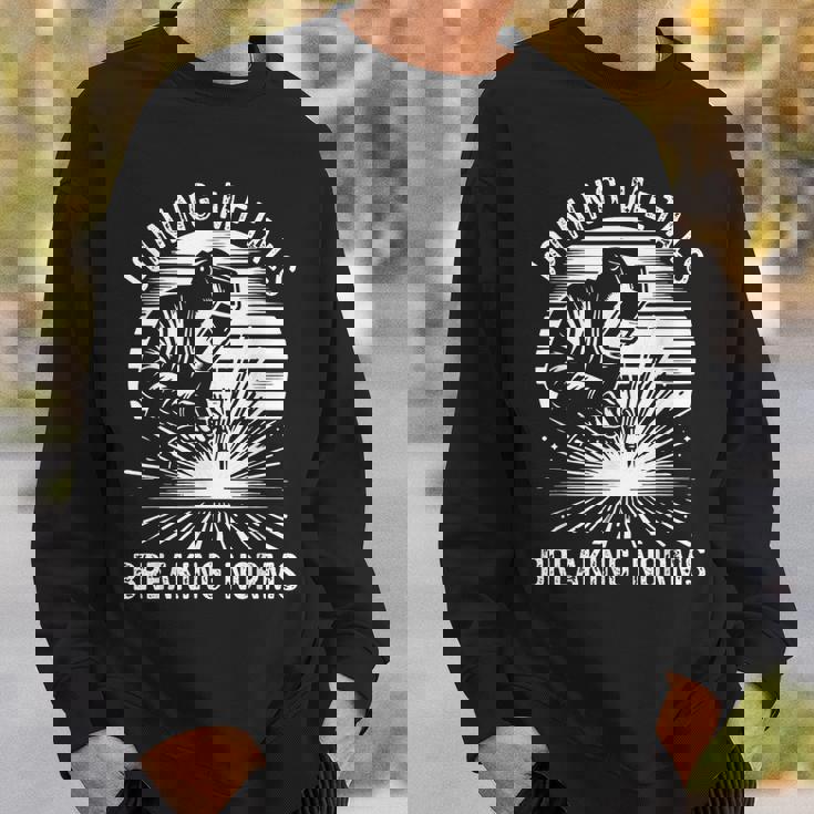 金属の接合 常識を打ち破る 溶接工 仕事 溶接 スウェットシャツ 彼への贈り物