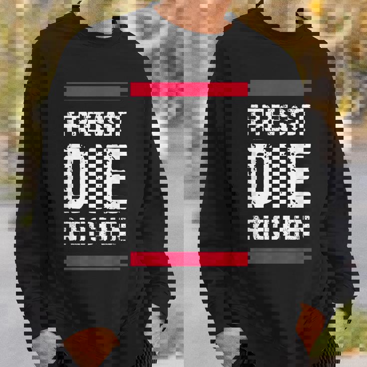 金持ちを食べて金持ちを食べろ スウェットシャツ 彼への贈り物