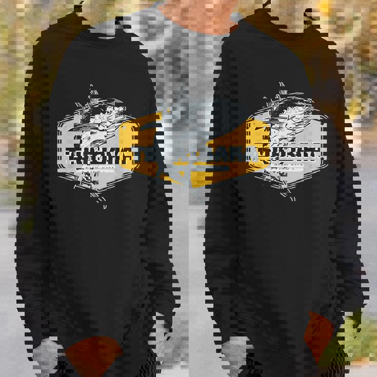 釣りバカ 釣り 魚好き 釣りおじさん 釣りガール 釣りボーイ 釣り好き かっこいい おしゃれ おもしろ イラスト スウェットシャツ 彼への贈り物