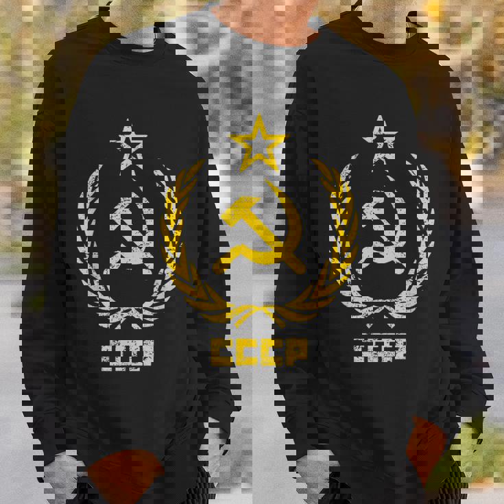 鎌と槌の星cccpソビエト連邦 スウェットシャツ 彼への贈り物