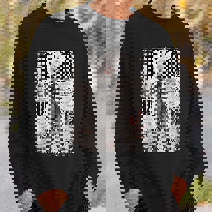 雑誌の表紙ヴィンテージガールバニーコラージュセクシーモデルピンナップ スウェットシャツ 彼への贈り物