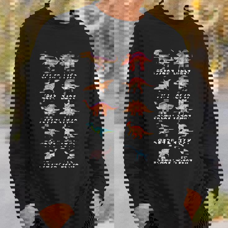 面白tシャツ 恐竜 イラスト ティラノサウルス 子供 おもしろ グッズ 服 ネタ メンズ オリジナル キッズ 恐竜の種類 スウェットシャツ 彼への贈り物