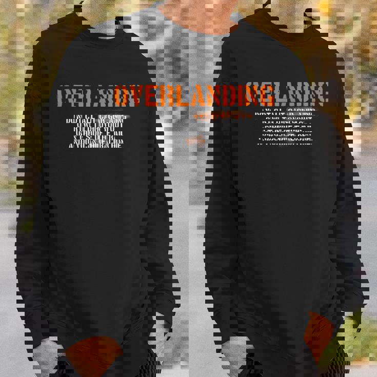 面白い オーバーランディング オフロード キャンプ スウェットシャツ 彼への贈り物