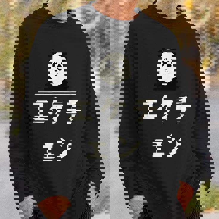 面白い 「エケチェン」おもしろギャグ-ジョーク 漢字 えけちぇん 文字入り スウェットシャツ 彼への贈り物