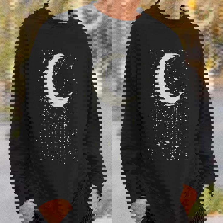 面白い 月 アート メンズ レディース キッズ 銀河 夜空 月 スウェットシャツ 彼への贈り物