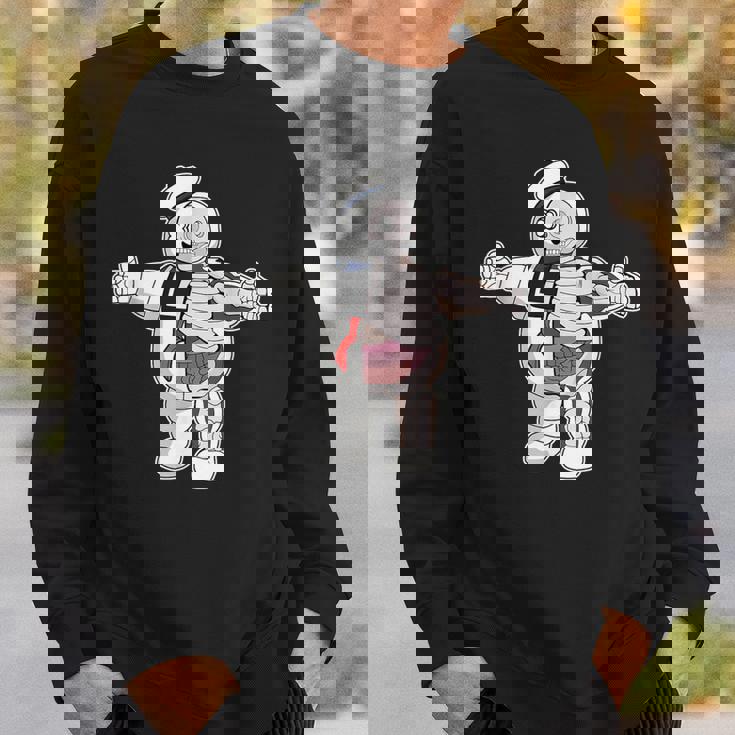 面白い 有名 カルト映画 キャラクター マシュマロマン ゾンビ スウェットシャツ 彼への贈り物