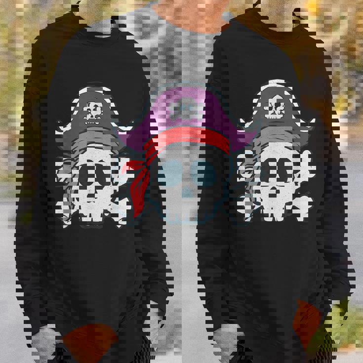 面白い 海賊 漫画 スカル ハロウィン スウェットシャツ 彼への贈り物