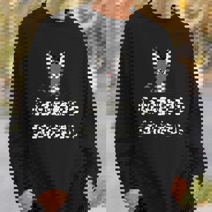 面白い 猫 文字入り 「心の底からごめんなさい。」おもしろギャグ-ジョーク 漢字 心の底からごめんなさい。 スウェットシャツ 彼への贈り物