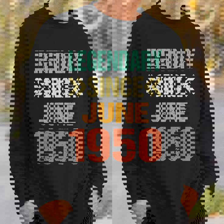 面白い75歳の誕生日 6月生まれの伝説 1950年6月以来 スウェットシャツ 彼への贈り物