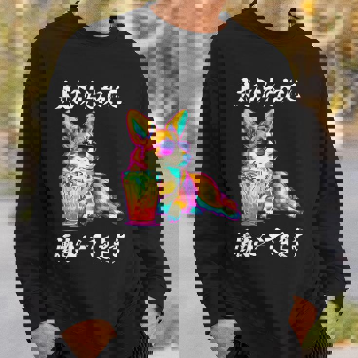 面白いtシャツ コーギー イヌ わんこ メンズ 犬好き グッズ おもしろ 面白い 服 ネタ わんこ スウェットシャツ 彼への贈り物