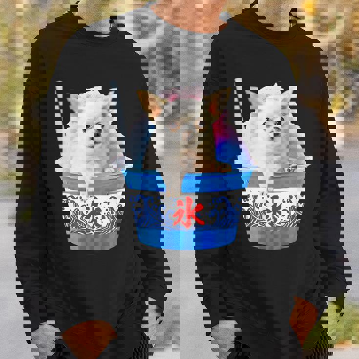 面白いtシャツ チワワ かき氷 イヌ メンズ 犬好き グッズ かわいい おもしろ 面白い 服 ネタ 夏 スウェットシャツ 彼への贈り物