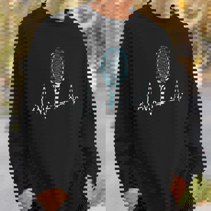 面白いtシャツ テニス おもしろ 服 ネタ メンズ テニス部 おもしろグッズ 大人 子供 心拍 ハートビート スウェットシャツ 彼への贈り物