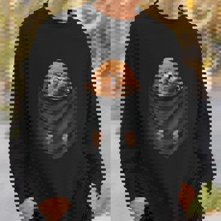 面白いtシャツ トイプードル ポケット イヌ わんこ メンズ 犬好き グッズ おもしろ 面白い 服 ネタ スウェットシャツ 彼への贈り物