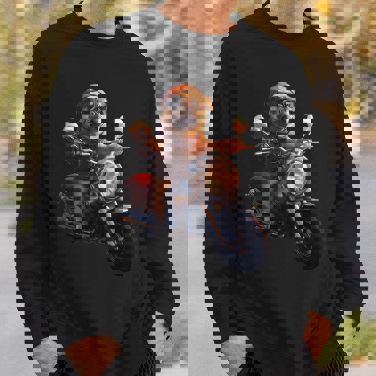 面白いtシャツ パグ バイク イヌ メンズ 犬好き グッズ かわいい おもしろ 面白い 服 ネタ スウェットシャツ 彼への贈り物