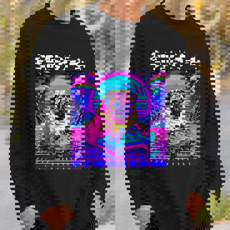 面白いtシャツ パグ 犬 ゲーム イヌ わんこ メンズ 犬好き グッズ かわいい おもしろ 面白い 服 ネタ スウェットシャツ 彼への贈り物