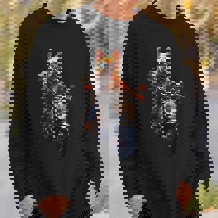 面白いtシャツ フレンチブルドッグ バイク イヌ メンズ 犬好き グッズ おもしろ 面白い 服 ネタ スウェットシャツ 彼への贈り物