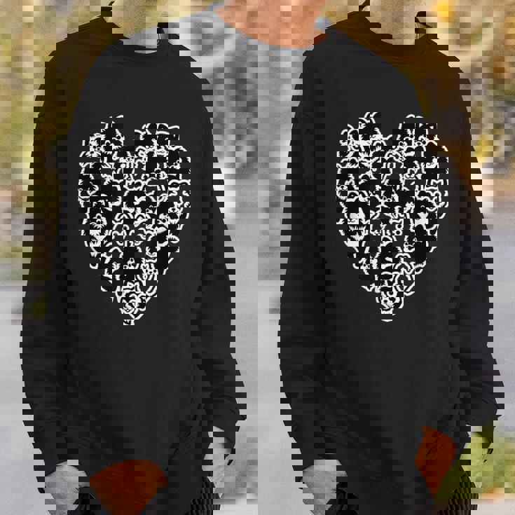 面白いtシャツ ポメラニアン ハート イヌ メンズ 犬好き グッズ かわいい おもしろ 面白い 服 ネタ スウェットシャツ 彼への贈り物