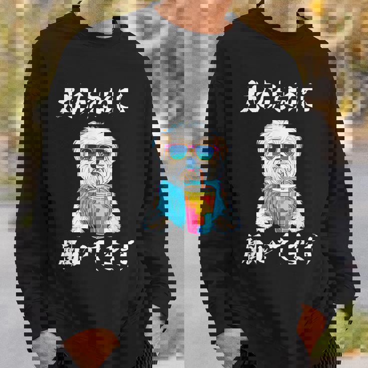 面白いtシャツ マルチーズ 犬 イヌ わんこ メンズ 犬好き グッズ おもしろ 面白い 服 ネタ わんこ スウェットシャツ 彼への贈り物