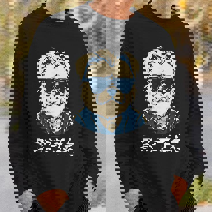 面白いtシャツ マルチーズ 犬 父 イヌ わんこ メンズ 犬好き グッズ おもしろ 面白い 服 ネタ スウェットシャツ 彼への贈り物