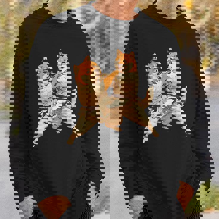 面白いtシャツ 柴犬 柔道 イヌ わんこ メンズ 犬好き グッズ かわいい おもしろ 面白い 服 ネタ 犬 スウェットシャツ 彼への贈り物