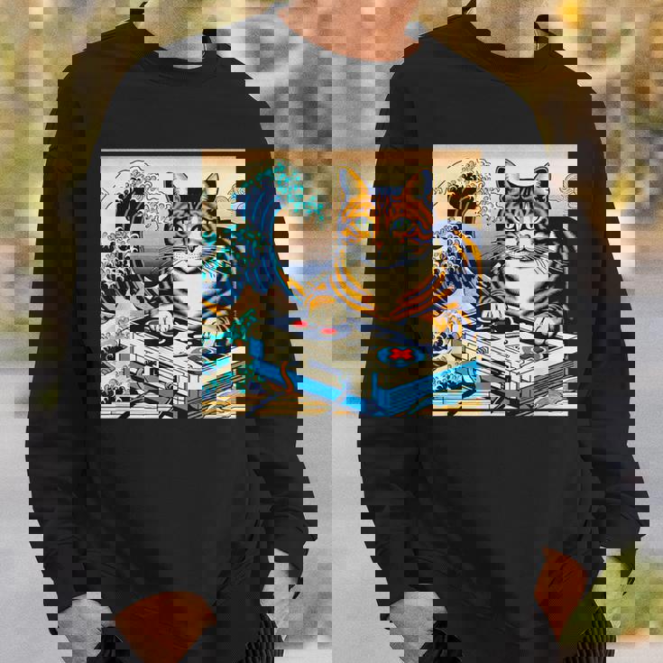 面白いtシャツ 猫 ネコ ゲーム ゲーマー メンズ 猫好き グッズ おもしろ 面白い 服 ネタ 猫の下僕 スウェットシャツ 彼への贈り物