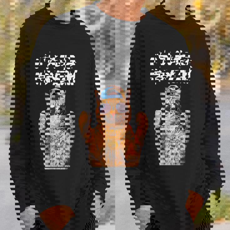 面白いtシャツ 猫 ネコ バカも休み休み 猫好き グッズ おもしろ 面白い 服 ネタ にゃんこ 猫の下僕 スウェットシャツ 彼への贈り物