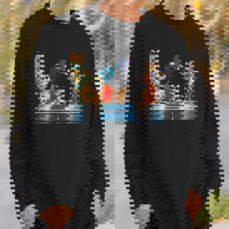 面白いtシャツ 猫 ネコ メンズ 卓球 猫好き グッズ おもしろ 面白い 服 ネタ にゃんこ 猫の下僕 スウェットシャツ 彼への贈り物